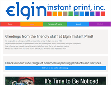 Tablet Screenshot of elgininstantprint.com